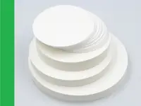 Фильтры обеззоленные Зеленая лента d 110 мм повышенной прочности ВПКЩ, упак 100 шт