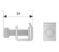 Зажим лабораторный для резиновых трубок винтовой (Гофмана)