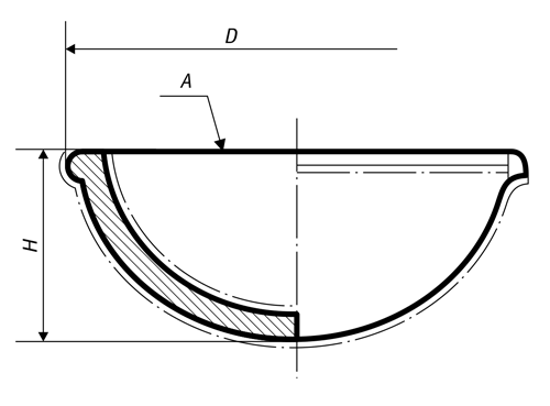 Чаша выпарительная фарфоровая №4 150 мл 107/40 мм ФАРКОС-1