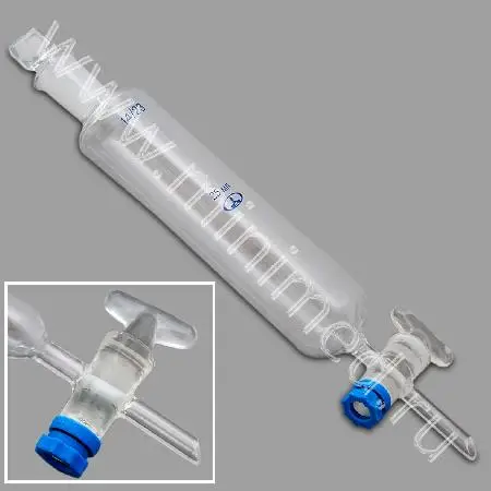 Воронка ВД-1-10 делительная цилиндрическая без керна, кран с резьбовым уплотнением