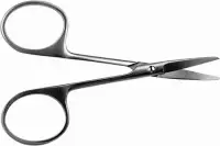 Ножницы вертикально изогнутые, тупоконечные, 100 мм