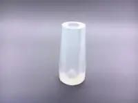 Пробка силиконовая № 14, удлиненная, конусная, со сквозным каналом, прозрачная Пробка силиконовая № 14, удлиненная, конусная, со сквозным каналом, прозрачная