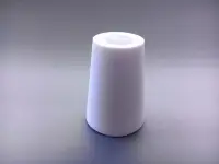 Пробка силиконовая № 24, конусная, с каналом, со жгутом, белая