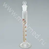 Цилиндр 2-25-2 мерный с пришлифованной пробкой, на стеклянном основании (ГОСТ 1770-74, ТУ 9464-013-52876351-2014)