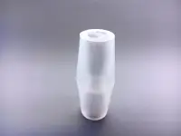 Пробка силиконовая №19,5, двухконусная, с каналом, со жгутом, прозрачная