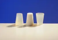 Пробка силиконовая одноконусная без канала №10/высота 23/низ 10/верх 15/