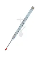 Термометр технический жидкостный прямой ТТ-К П №4, (0...100), цена деления 1 град, нижняя часть 253, верх. часть 240, керосин