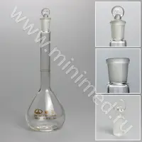 Колба мерная 2-250-1 с одной меткой и пришлифованной пробкой 14/23 1 класс точности ГОСТ 1770-74