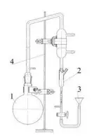 Прибор №1 для определения содержания эфирного масла по методу Клевенджера со штативом