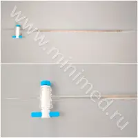 Бюретка с краном 1-1-1-25-0,1, 1 класс точности, (ПТФЭ кран с резьб уплотнением) ГОСТ 29251-91