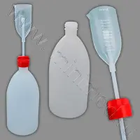 Бутылка-дозатор градуированного объема ПЭ 1000 мл с крышкой и контейнером ПМП 50 мл, Kartell