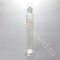 Цилиндр 2-1000-1, конус 45/40, 1 кл. точности, мерный с пришлифованной пробкой, на стеклянном основании (ГОСТ 1770-74)