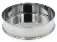 Поддон для набора сит РП 300 мм нержавеющая сталь