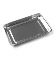 Лоток металлический прямоугольный ЛМПр-"МЕДИКОН", 400х300х45 ( AISI 430 (08Х17Т) (V=3л.)