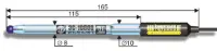 Лабораторный pH электрод ЭС-10608/4 (уменьшенный диаметр)