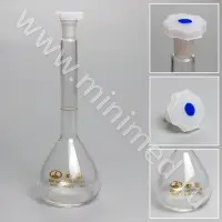 Колба мерная 2а-250-1 с одной меткой и полиэтиленовой пробкой 14/23 1 класс точности ГОСТ 1770-74