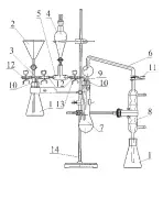 Аппарат для отгонки аммиака при определении белка в молочных продуктах АБМ без штатива ГФ.2.784.223