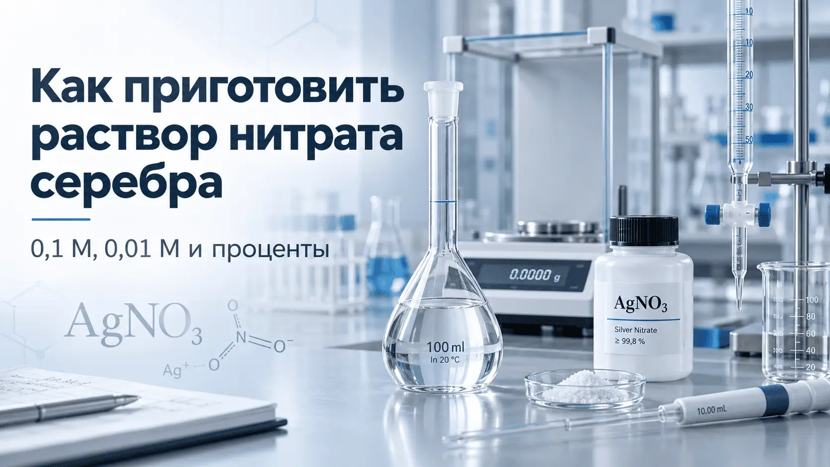 Как приготовить раствор нитрата серебра Как приготовить раствор нитрата серебра