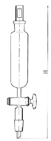 Воронка ВД-2-250-29/32 делительная цилиндрическая с керном