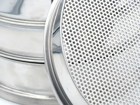 Сито Н 300/75 №25,0 (ПкрН) обечайка - нержавеющая сталь, полотно - нержавеющая сталь, перфорация - круг, с калибровкой