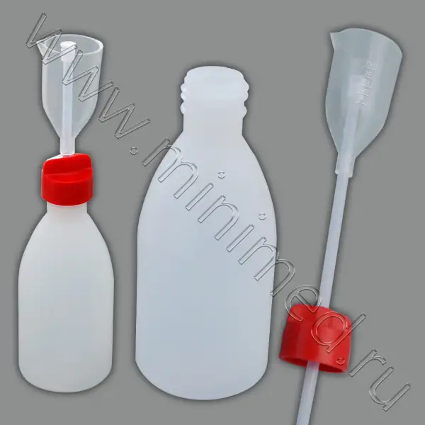Бутылка-дозатор градуированного объема ПЭ 500 мл с крышкой и контейнером ПМП 25мл, Kartell