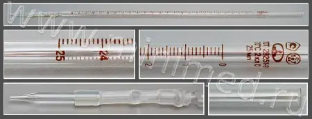 Бюретка без крана 1-3-2-25-0,1 ГОСТ 29251-91 МиниМед