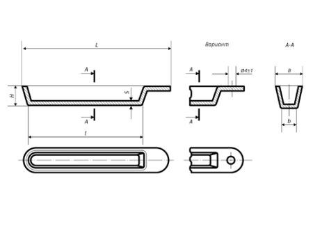 Лодочка для сжигания фарфоровая №2 10 мл 85/14/10 мм РФЗ