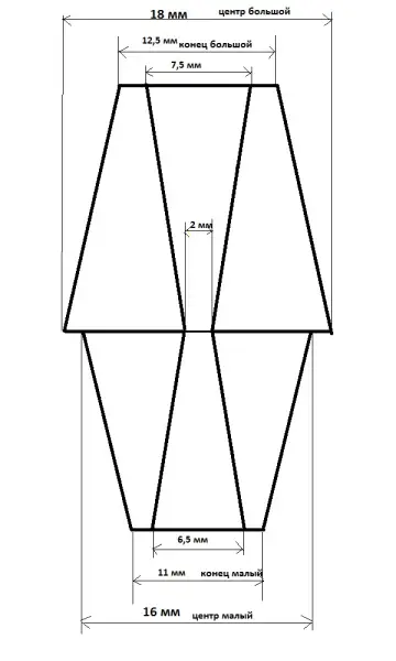 Пробка силиконовая двухконусная с каналом №14, №12/высота 46/низ 12,5/верх 11/