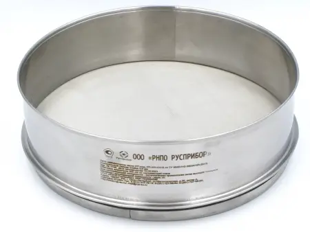 Сито лабораторное РП-300-Пкв-Н высота обечайки 50 мм, ячейка 1,1 мм, полотно - перфорация квадрат, контрольная точность, с поверкой РусПрибор