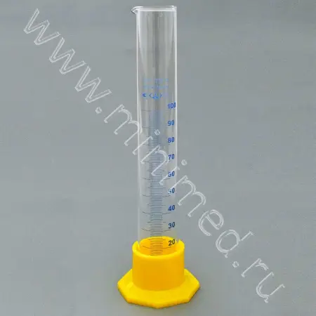 Цилиндр 3-100-2 мерный на полиэтиленовом основании (ГОСТ 1770-74, ТУ 9464-013-52876351-2014)