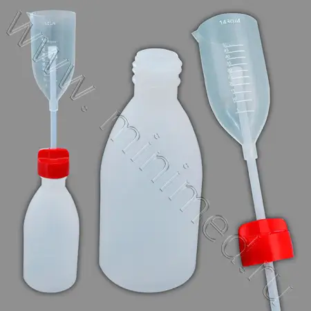 Бутылка-дозатор градуированного объема ПЭ 250 мл с крышкой и контейнером ПМП 50 мл, Kartell