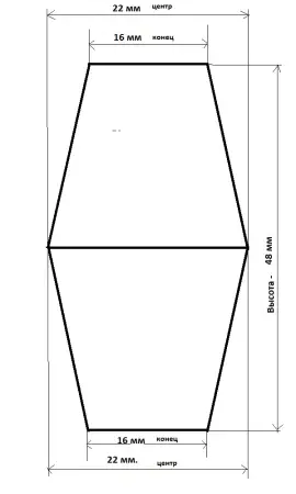 Пробка силиконовая двухконусная без канала №19, №19/высота 48/низ 16/верх 16/
