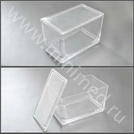 Емкость 150х85х80 мм (под штатив-рамку на 60 стекол, арт. 12005217)