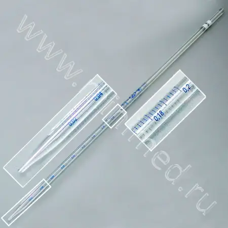 Пипетка градуированная 2-1-2-0,2 (от любой отметки до сливного кончика) (ГОСТ 29228-91, ТУ 9464-013-52876351-2014)