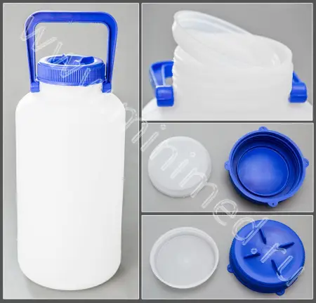 Бутыль толстостенная, широкое горло 5000 мл, ПЭНД, Kartell